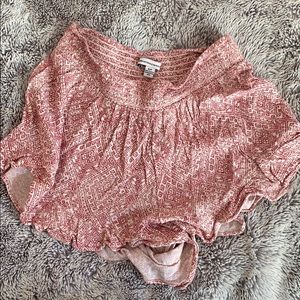 American Eagle Pink Boho Soft Shorts